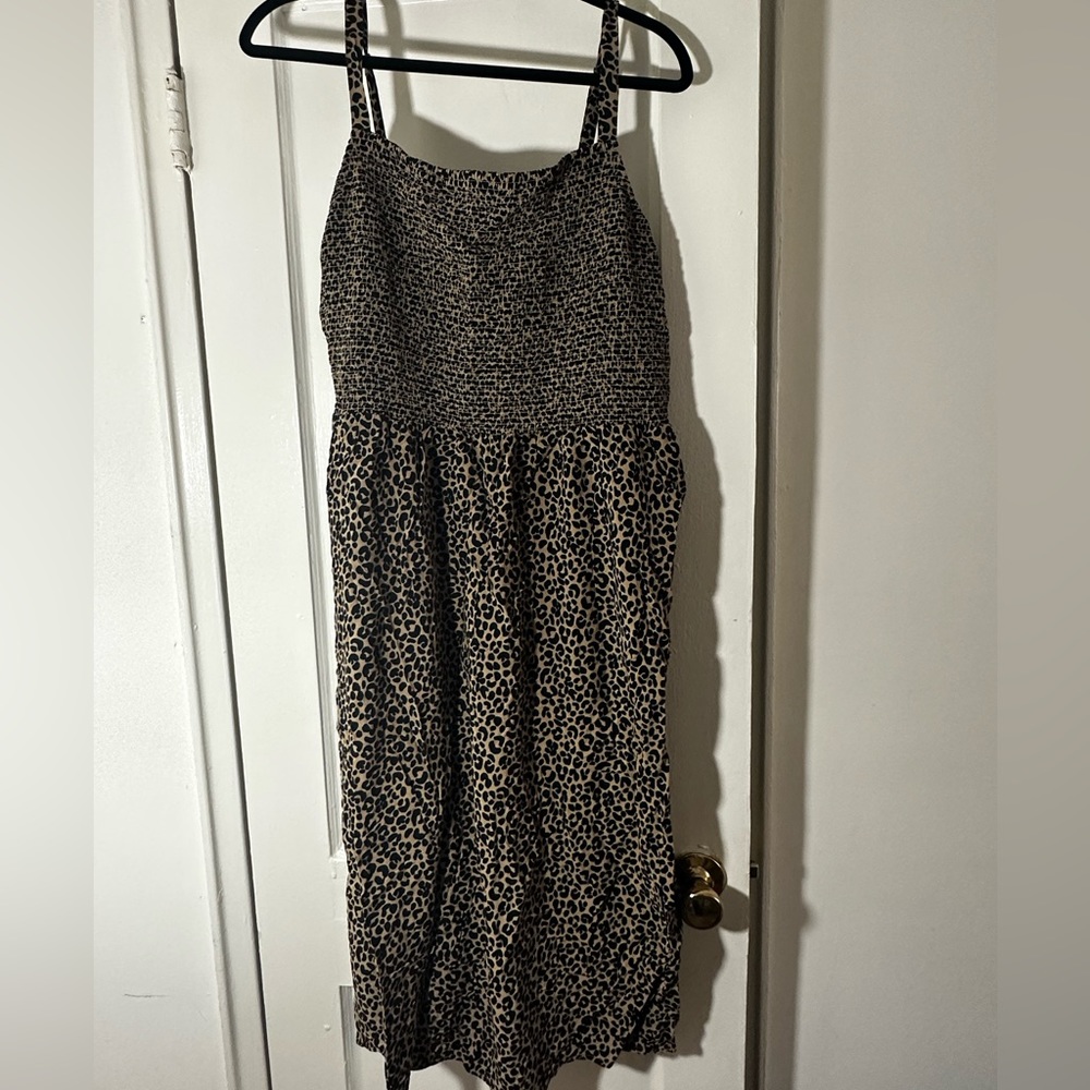 Old navy leopard stretch dress